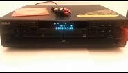 RCA CDRW120 Dual Tray Audio CD Player/Recorder Tested with 3 CDs and Cable Ebay Showcase Sold!