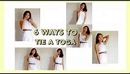 6 WAYS TO TIE A TOGA - With a single bed sheet