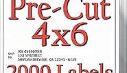 Pre-Cut 4x6 Shipping Labels for Inkjet and Laser Printers - Just Load & Print - USPS UPS FedEx Multi-Purpose Adhesive Sticker Matte Opaque Smudge-Free Jam-Free Home Printer Compatible 2000 PACK