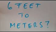 6 feet to meters?