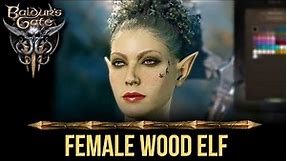 Baldurs Gate 3 Character Creation - Female Wood Elf Beauty