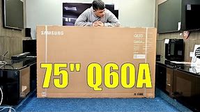 Samsung 75Q60A 75" Huge QLED 4K HDR TV, Unboxing Setup and Demos