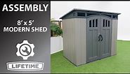 Lifetime 8' x 5' Modern Shed | Lifetime Assembly Channel