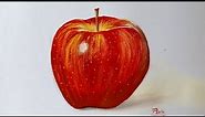 Poster Colour Painting | Still life | How to draw an apple