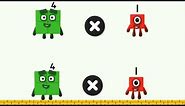 Numberblocks 4 in mathematic Times and add produce large multiples of numbers
