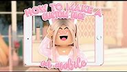 How to make a CUSTOM Roblox FACE & WEAR IT [MOBILE TUTORIAL] ‧₊˚✩