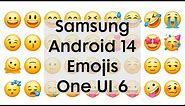 Samsung Galaxy Android 14 One UI 6.0 Emojis (2024)