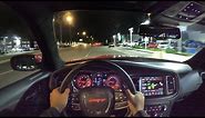 2021 Dodge Charger SRT Hellcat Redeye Widebody POV Night Drive (3D Audio)(ASMR)