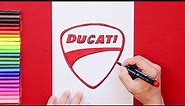 How to draw Ducati Logo