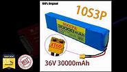 10S3P 36V battery ebike battery pack 18650 lithium ion battery 500W high power