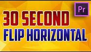 Premiere Pro CC : How to Flip Video Horizontally