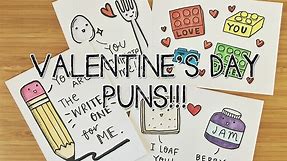 7 DIY Valentines PUNS! Cards | Doodle with Me