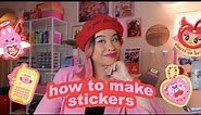 how to make & sell stickers ✿ starting a small business *artist tips*