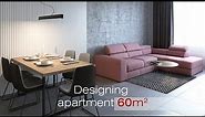 Designing apartment 60sqm / 645sqft