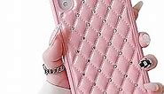 Cocomii Square iPhone Xs/iPhone X Case - Square Diamond Glitter - Slim - Lightweight - Glossy - Rhinestone Crystal 3D Diamond - Luxury Aesthetic Cover Compatible with Apple iPhone Xs/X 5.8" (Pink)