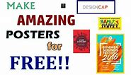 How to Make Professional and Artistic Posters for FREE!! | DesignCap Poster Maker | Honest Review