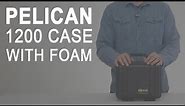 Pelican 1200 Case with Foam, Black