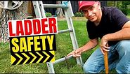 How to Set Up an Extension Ladder On the Ground | So Its Solid