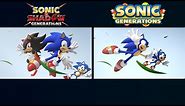 Sonic X Shadow Generations And Sonic Generations Comparison
