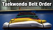Taekwondo Belt Order: Complete Ranking System Guide