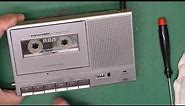 Getting belted – Belt R&R on 2 cassette decks gets interesting Realistic Minisette-9 Sharp CE-152