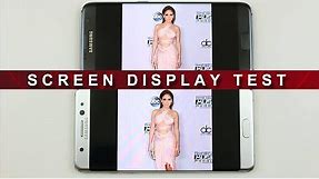 Samsung Note 7 vs Samsung Galaxy S7 Edge - Screen Display & Brightness Test Comparison Review!