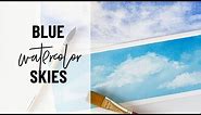 2 Ways To Watercolor Blue Skies