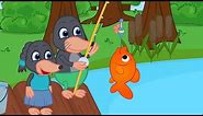 Benny Mole and Friends - Funny Fishing Cartoon for Kids
