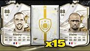 THIS IS WHAT I GOT IN 15x DOUBLE ICON PACKS! #EAFC24
