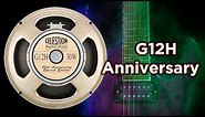 Celestion G12H Anniversary clean, crunch and high gain demonstration