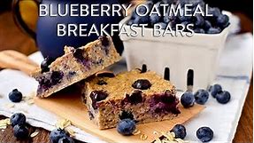 Blueberry Breakfast Oatmeal Bars