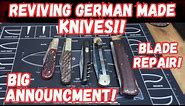 Restoring Vintage German Knives, Including a Pin and Blade Repair!