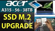 Acer Aspire 3 N19c1 🚩 A315 56 38Tb 💻 SSD m.2 HDD upgrade