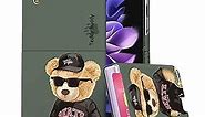 for Samsung Galaxy Z Flip3 5G Hybrid Case Teddy Buddy Bear Case Cover (1 Card Slot)