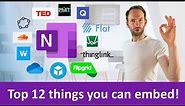12 cool things you can embed directly into OneNote!