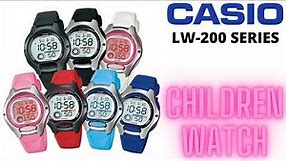 casio digital LW-200 SERIES | children & ladies watch | full tutorial | how to set time