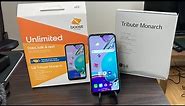 LG Tribute Monarch Unboxing Boost Mobile// Expanded Data Network