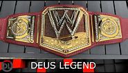 WWE Shop 2013 WWE Replica Title Belt on MW Belts Custom Brock Lesnar Leather Strap Review | 4K #wwe