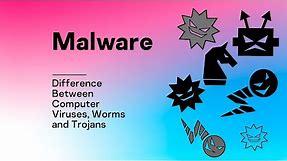 Malware: Difference Between Computer Viruses, Worms and Trojans