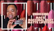 UNBOXING: MAC'S NEWEST MACXIMAL MATTE LIPSTICK AND REVIEW