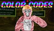 THE BEST COLOR CODES IN GORILLA TAG 2023!!! | Gorilla Tag VR