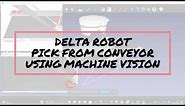 Delta Robot Pick and Place with Machine Vision | RoboDK | OpenCV | Python