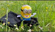 Lucky Minion dancing between flowers and gras, Minion in nature, part 4, bara bara bere bere