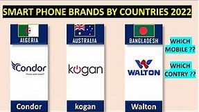 smartphone brands by countries 2022 | mobile brands around the world