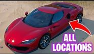 Where to Find Ferrari 296 GTB in fortnite Season 7 - All locations For Ferrari in fortnite