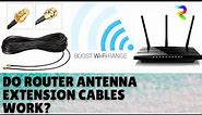 Cheap Router Antenna Extension Cables are a Gimmick? or are they? #router #wifirangeextender