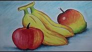 How to Draw Fruits with Oil Pastel