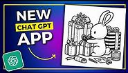 Create Coloring Pages Using Chat GPT and This NEW App