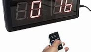 Digital Scoreboard, Electronic Scrore Keeper for Ping Pong, Cornhole, Shuffleboard, Volleyball and More, Change Scores with Remote Control, Indoor Only, Transparent Screen