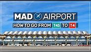 ➤ how to go from T4S to T4 at Madrid Barajas airport ✈️ #017